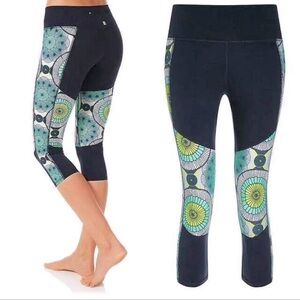 Sweaty Betty Cropped Yoga Athletic Workout Boho Sunrise Leggings Size Small S